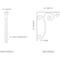 Ekena Millwork Avery Wrought Iron Bracket, (Single center brace), Antiqued Bronze 1 1/2"W x 12"D x 15"H BKTM01X12X15SAVABZ - alternate 5